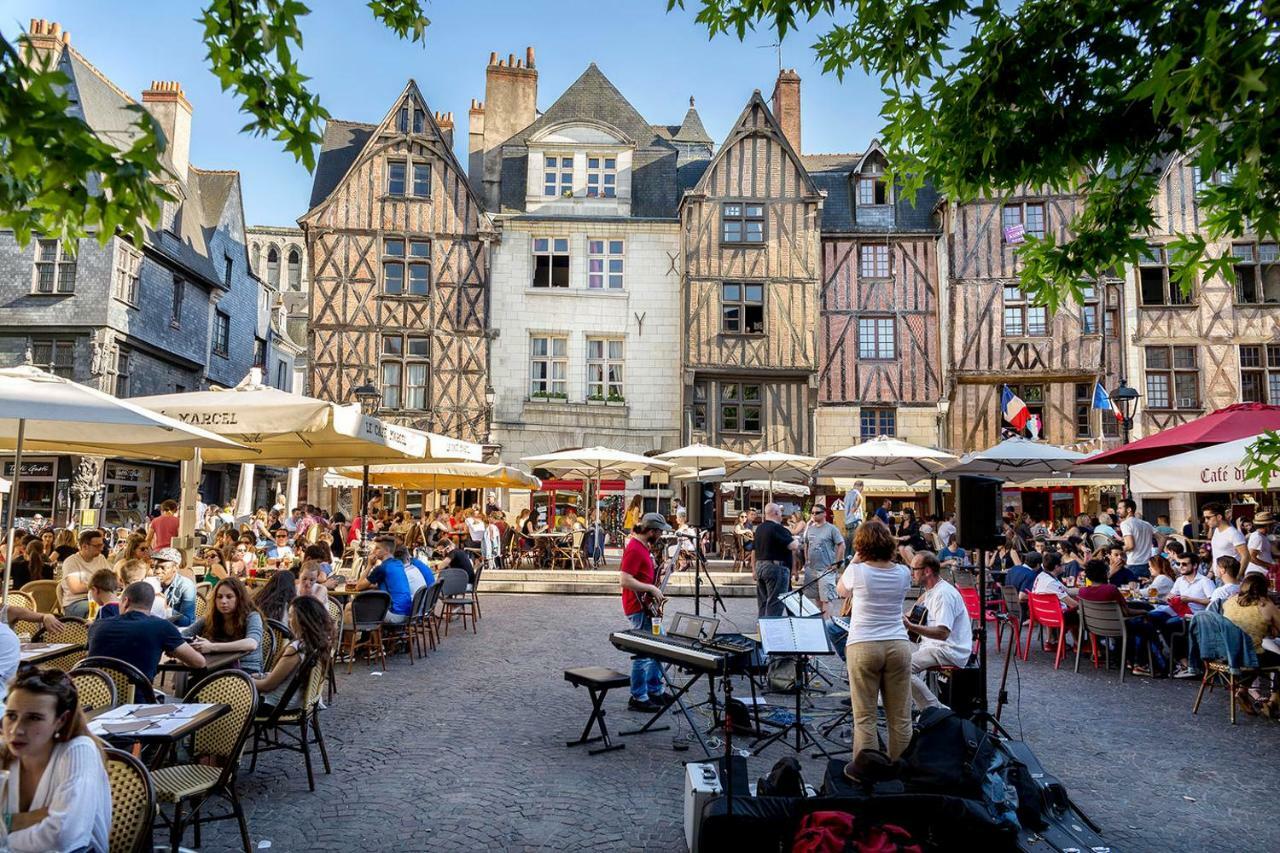 Charmant Logement Avec Parking#Tours Les Halles Kültér fotó
